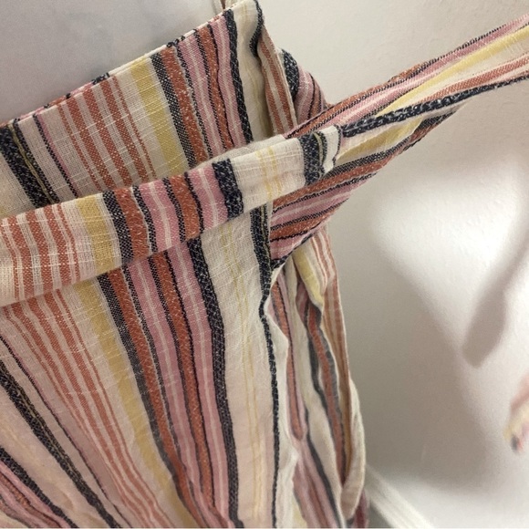 Free People Women’s Aubrey Sarong Vertical Multi Stripe High-Low Skirt Sz 12 NWT - Picture 10 of 12
